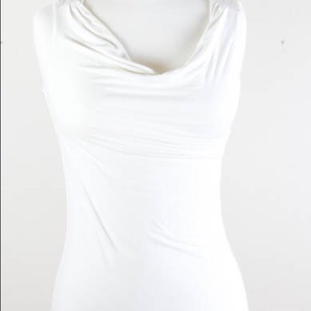 WHBM sleeveless cowl neck top